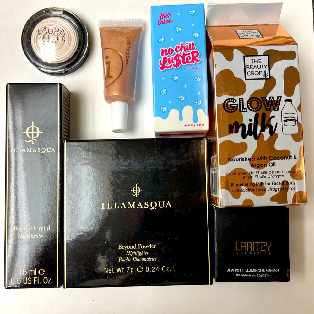 Various Brands Highlighters - Cream, Liquid, + Powder